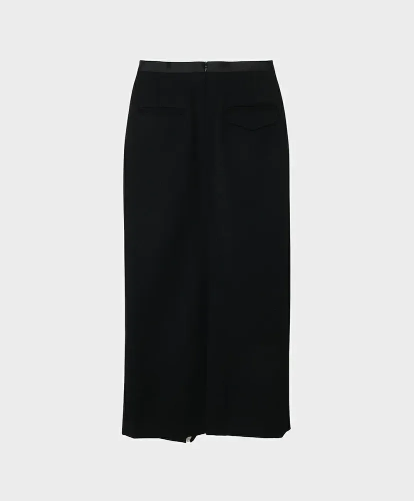 Cavarly Twill Zip Skirt
