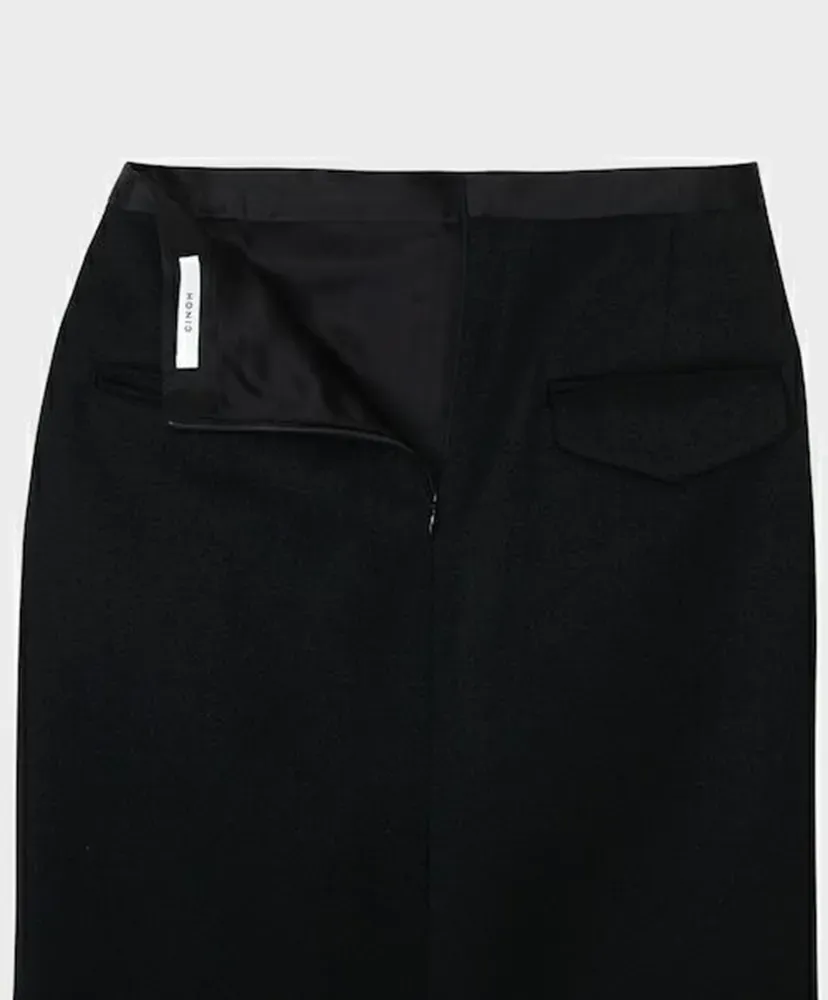 Cavarly Twill Zip Skirt