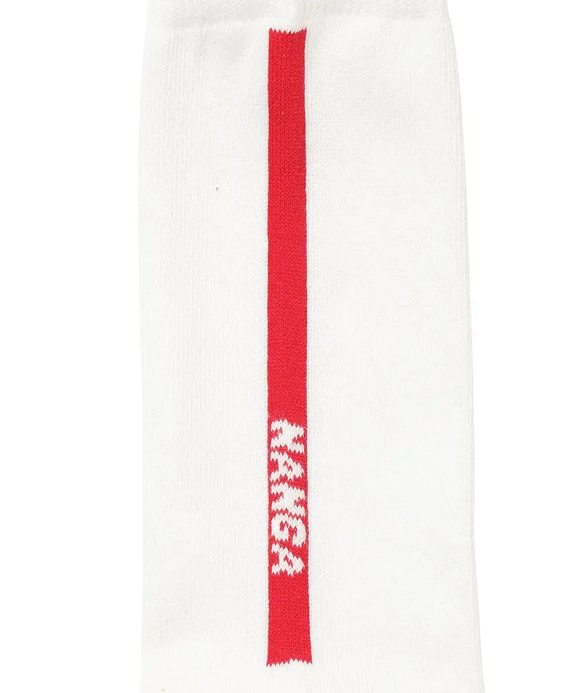 Vertical Line&Logo Socks