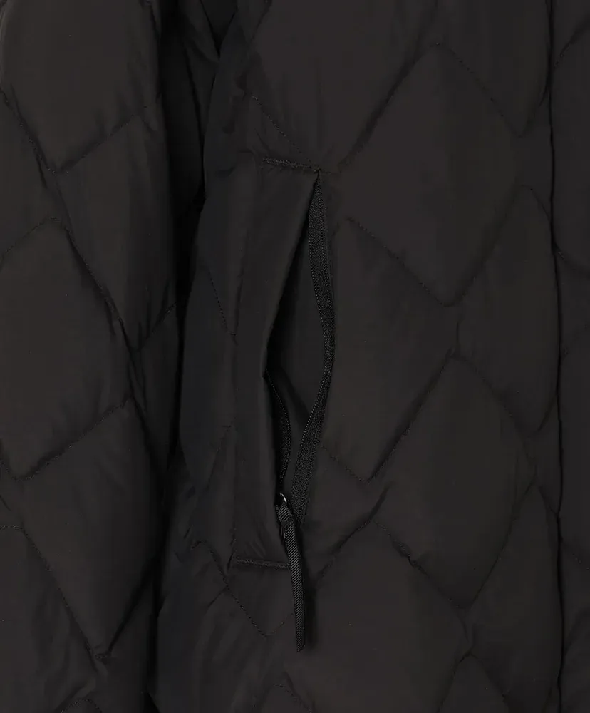 Rib Collar Quilted Down Coat W