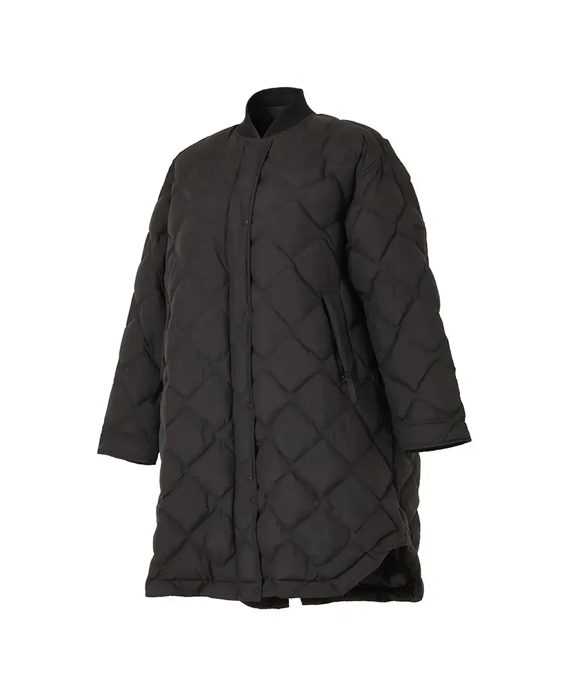 Rib Collar Quilted Down Coat W