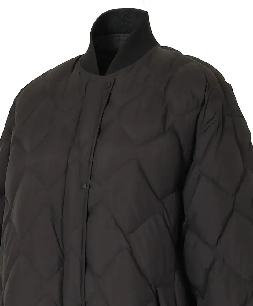 Rib Collar Quilted Down Coat W