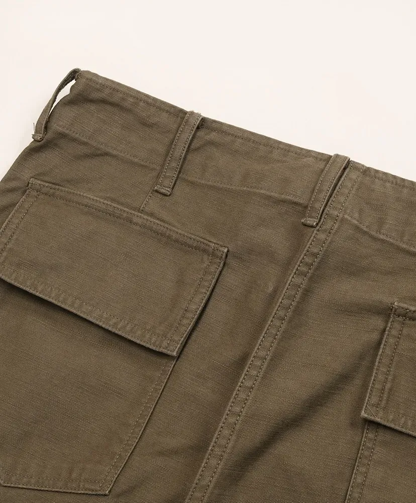 Washed Baggy Satin Bleached Baker Pants