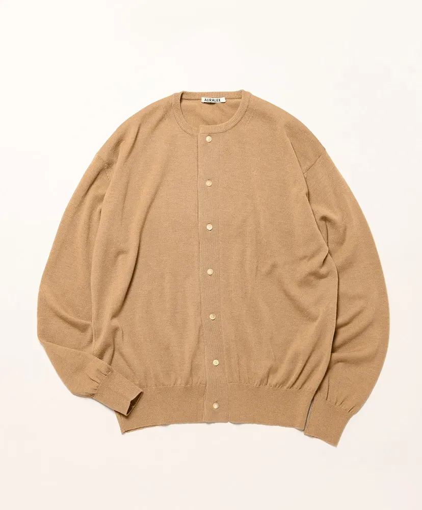 Cashmere Hard Twist Knit Cardigan
