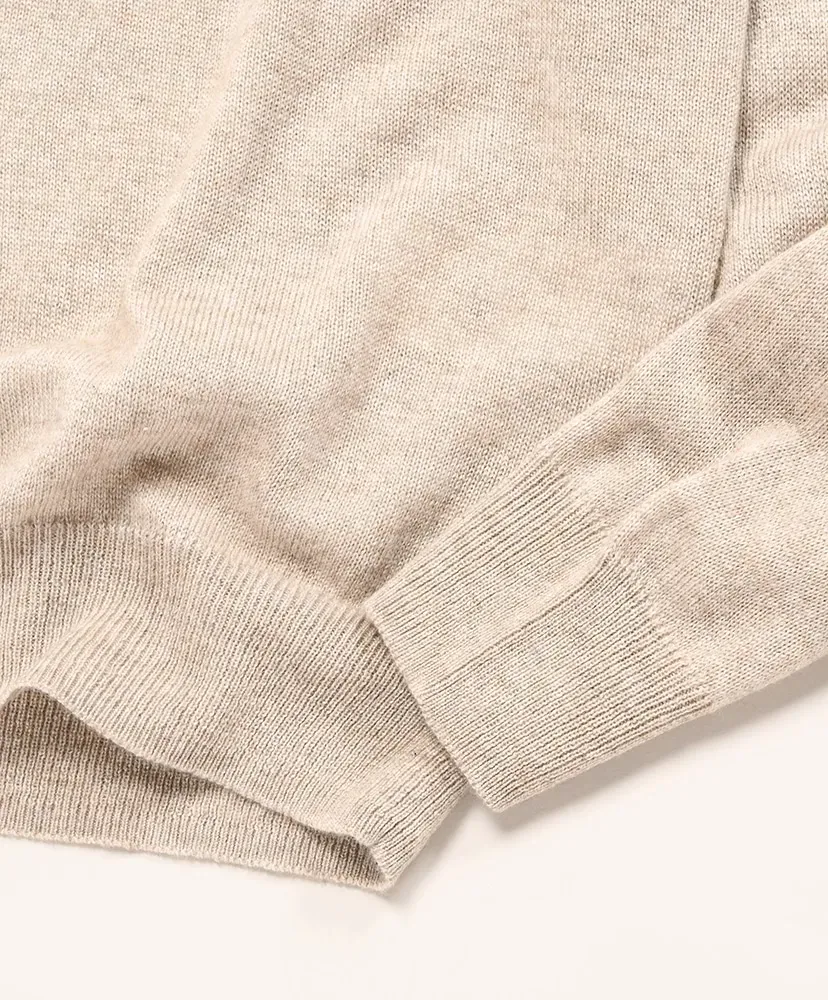 Super Fine Cashmere Silk Knit Skipper Polo