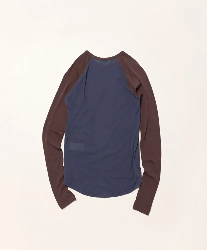 Super High Gauge Sheer Rib Raglan P/O