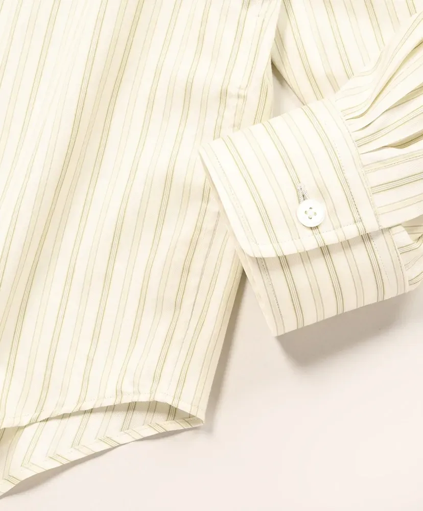 Cotton Silk Stripe Shirt
