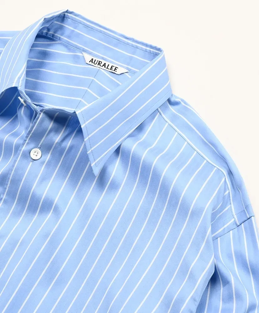Cotton Silk Stripe Shirt