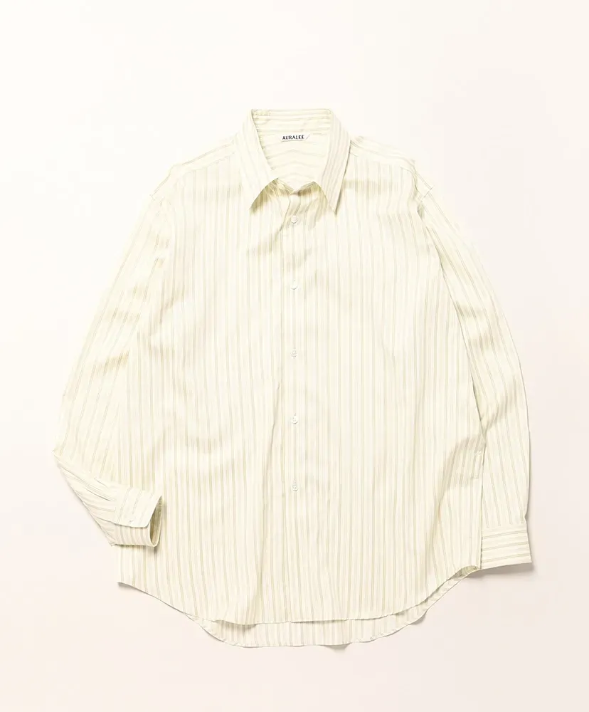 Cotton Silk Stripe Shirt