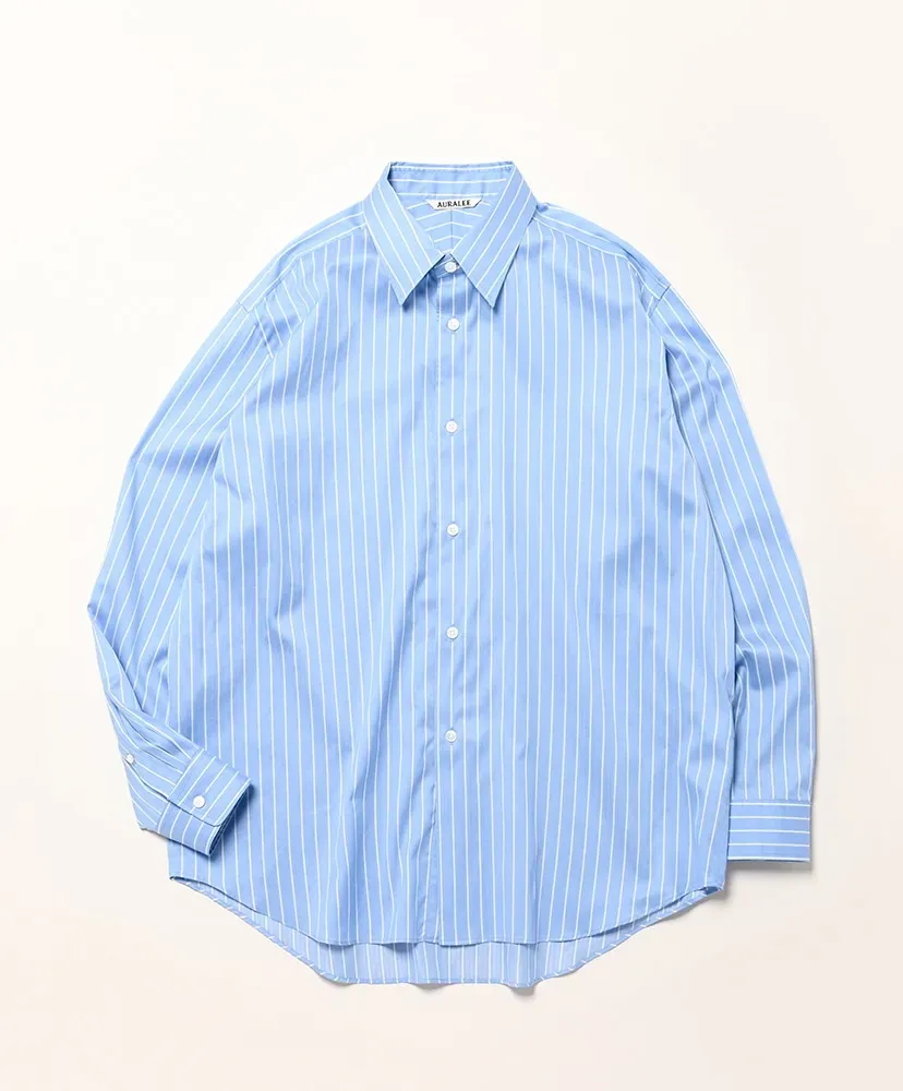Cotton Silk Stripe Shirt