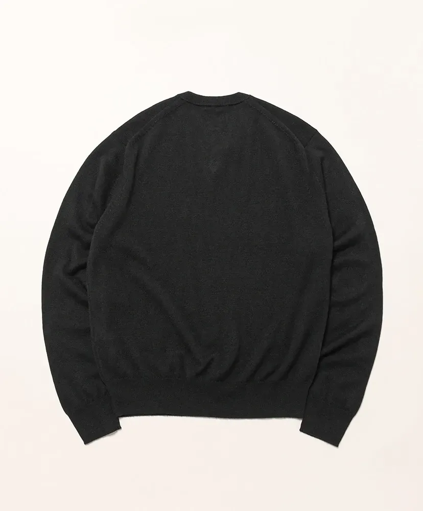 Super Fine Cashmere Silk Knit V-Neck P/O