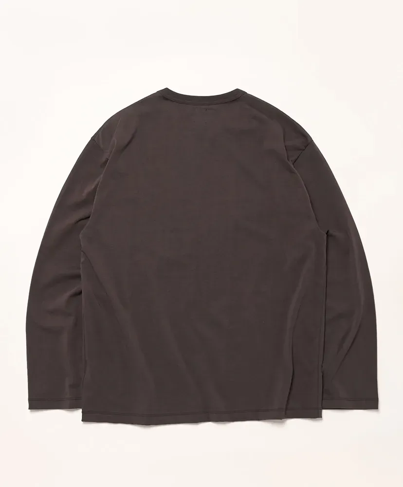 Men Utility Cotton Crew Neck Long Sleeve T-Shirt