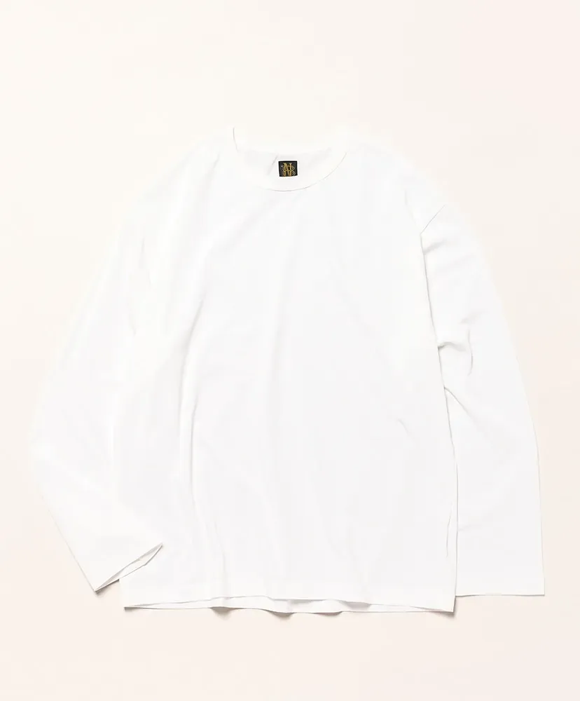 Men Utility Cotton Crew Neck Long Sleeve T-Shirt