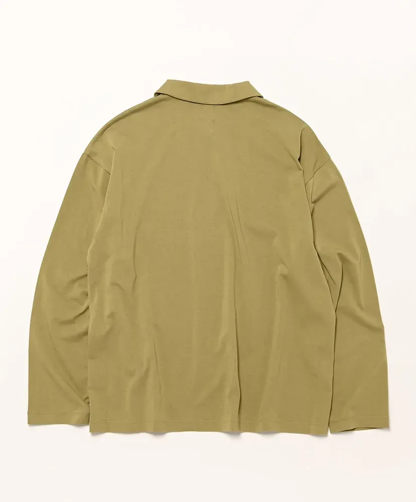Men Utility Cotton Polo Half Zip