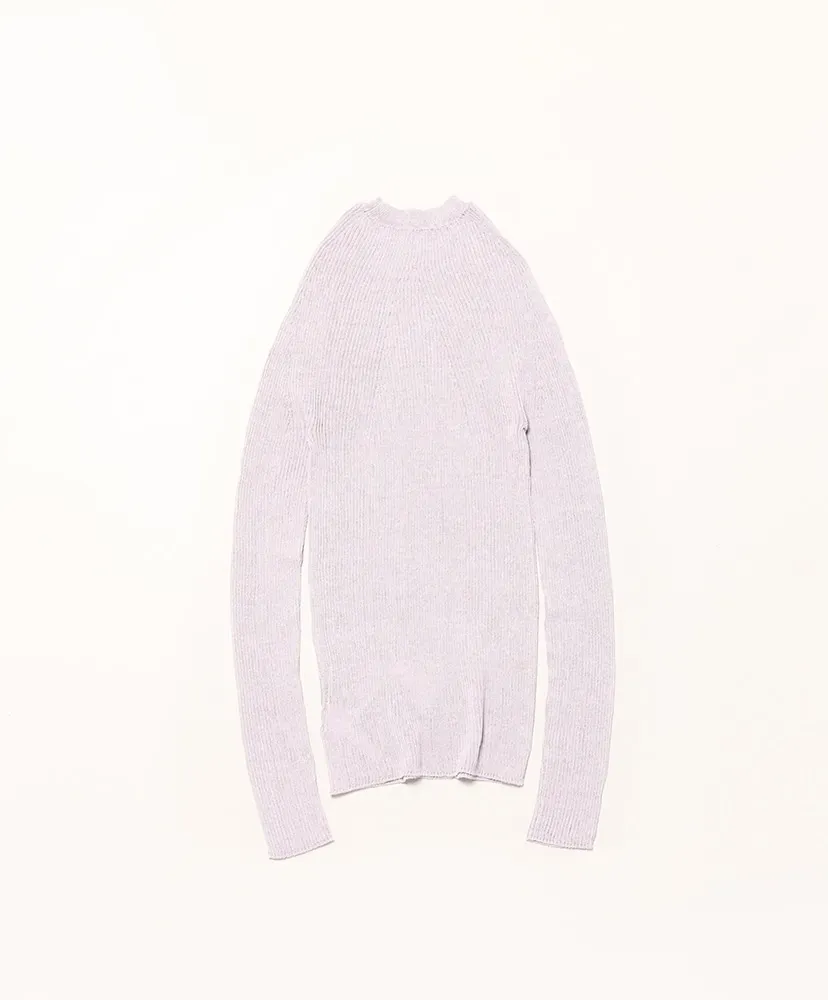 Women See-Through Ribnature L/S