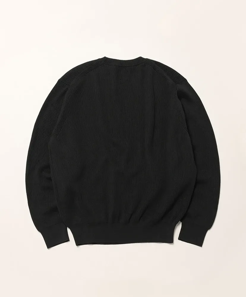 Men High Twist Cash Cotton Rib Crew Neck