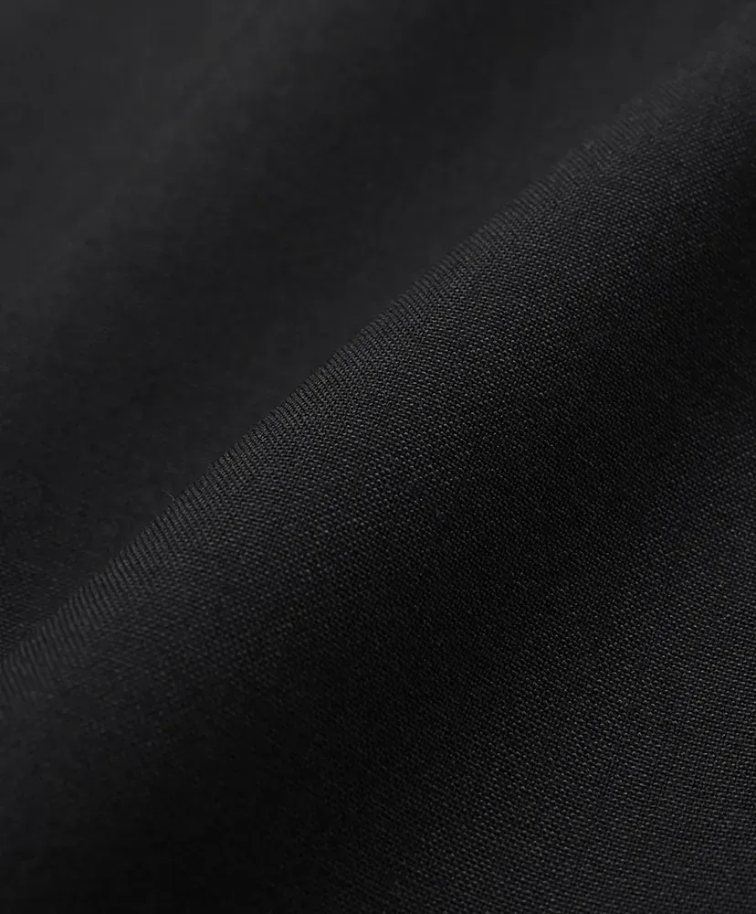 Solid Wool Open Collar Shirt