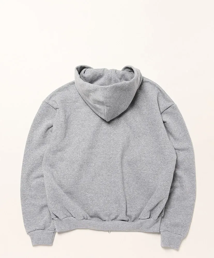 Double Zip Short Sweat Hoodie