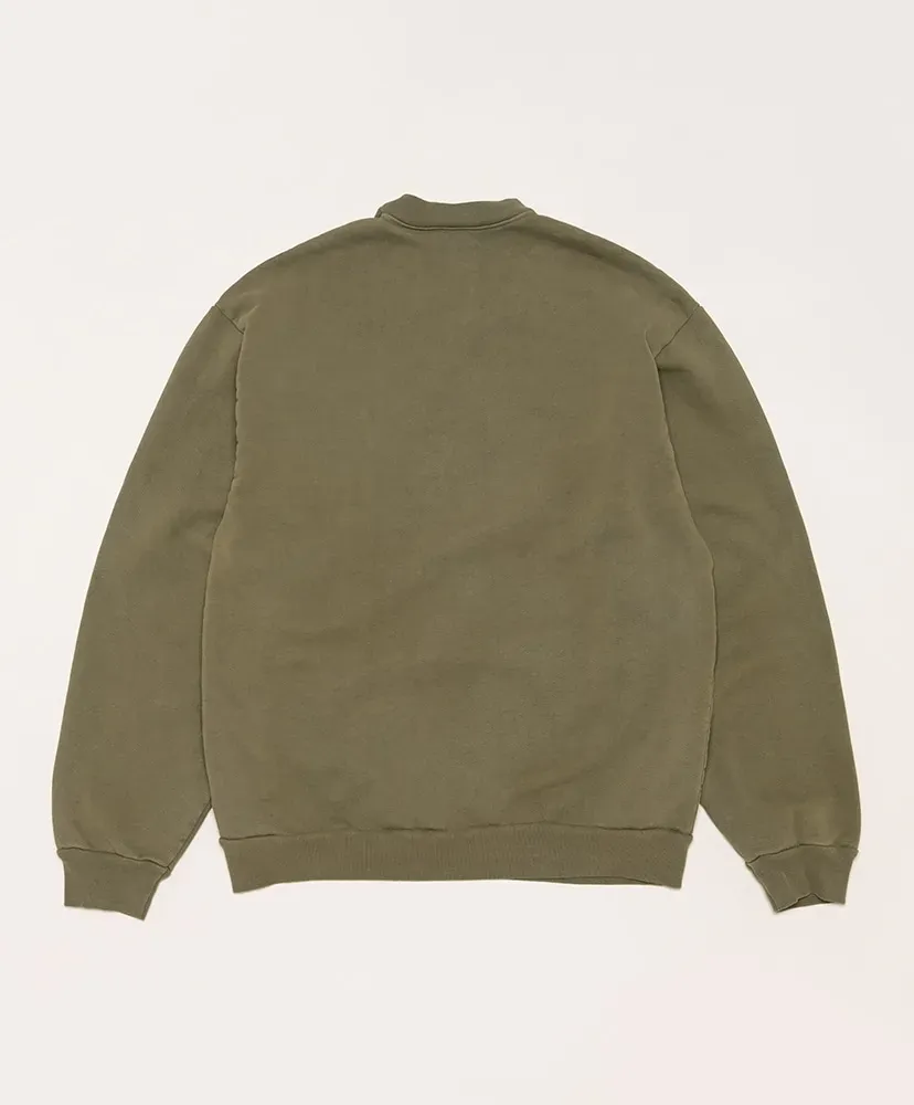 Pigment/Garment Dye Sweat Crew 14Oz