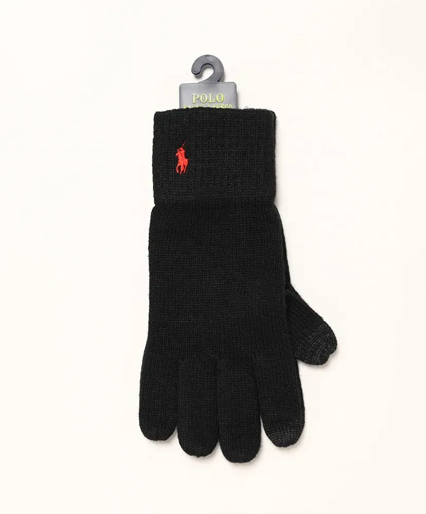Signature Pony Knit Touch Gloves