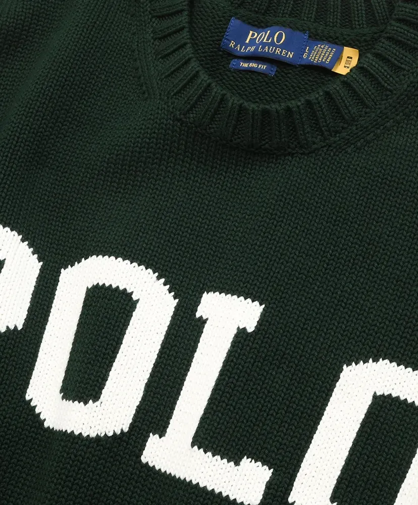 Big Fit Logo Cotton Jumper