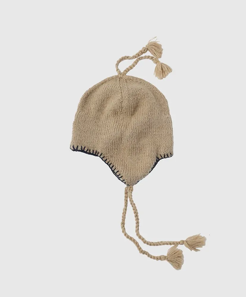 Hand Knit Ear Flap Beanie