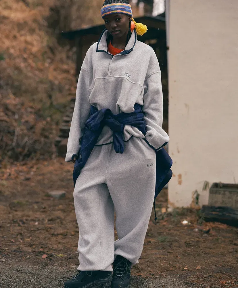 Og Logo Wide Fit Fleece Pants