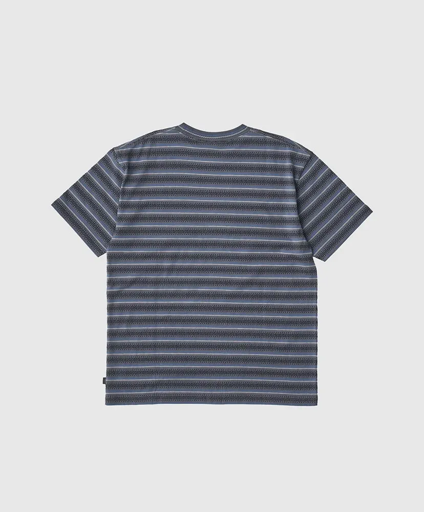 Jaquard Striped S/S Tee