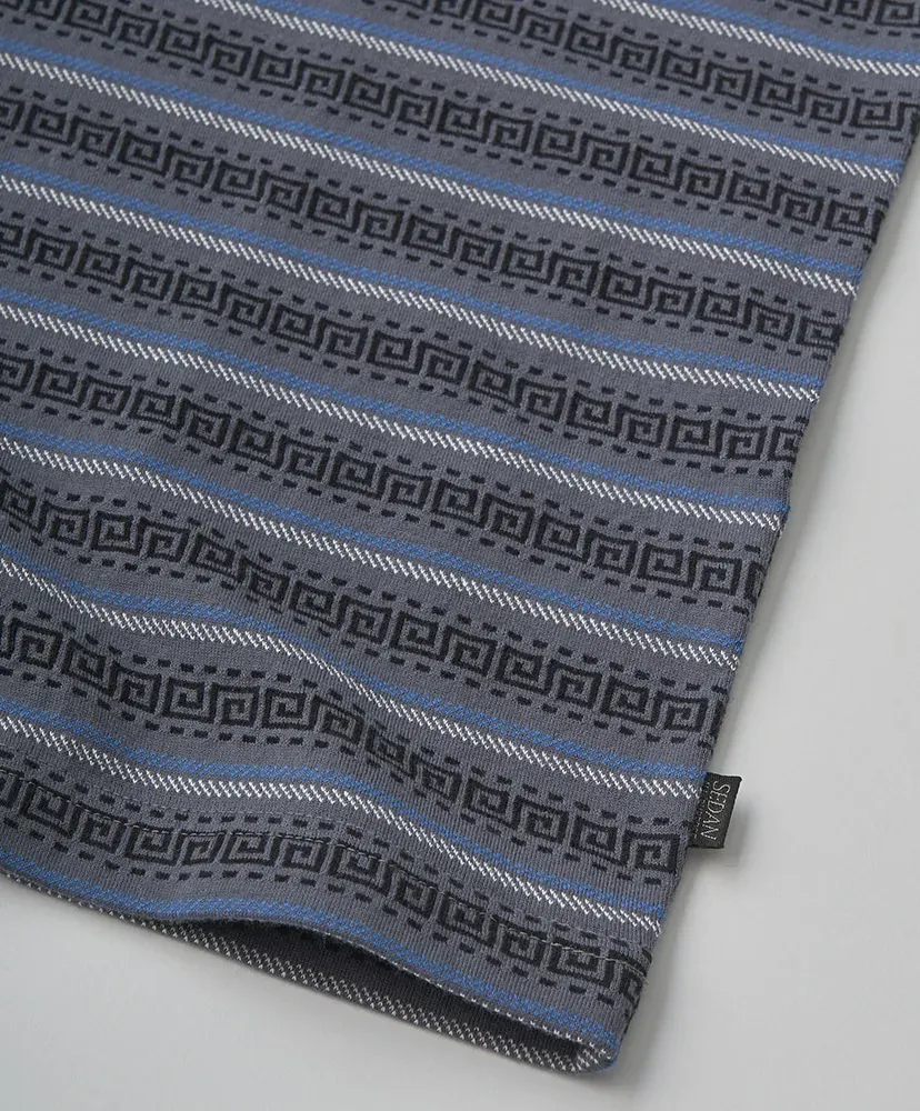 Jaquard Striped S/S Tee