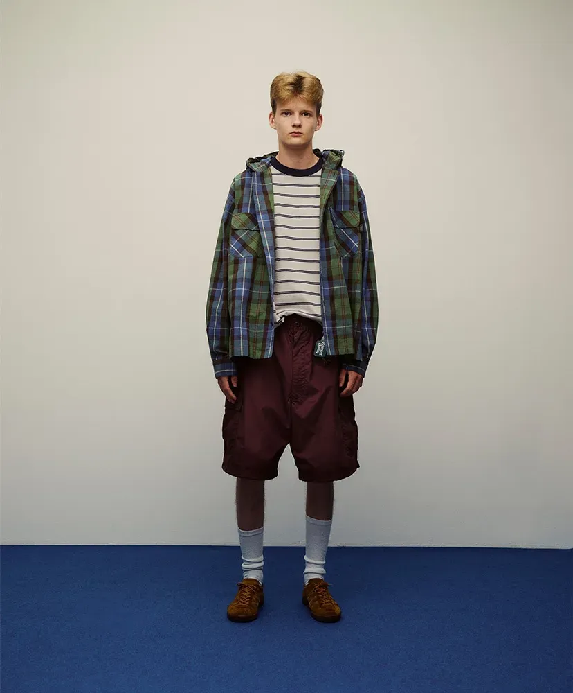 Plaid Hooded Shirt