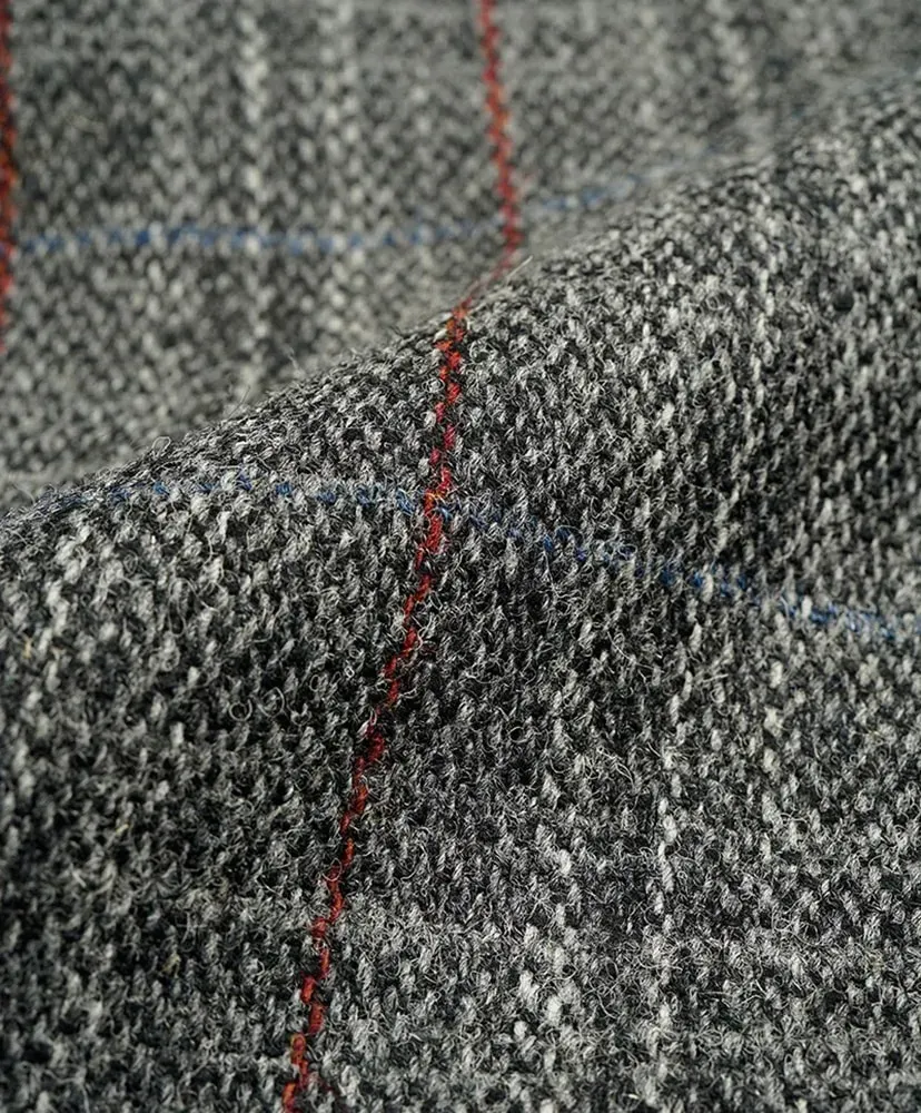 Collarless Jacket - British Tweed