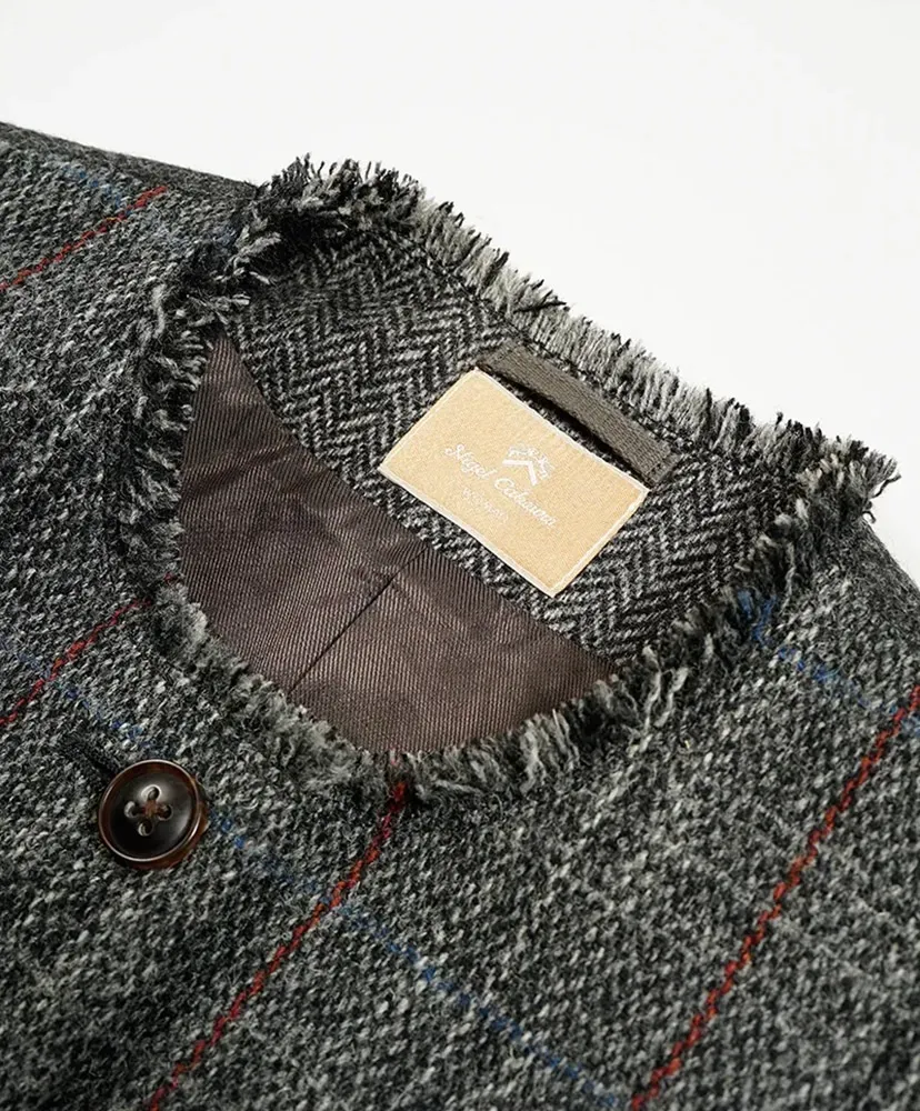 Collarless Jacket - British Tweed