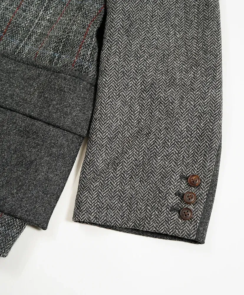 Collarless Jacket - British Tweed