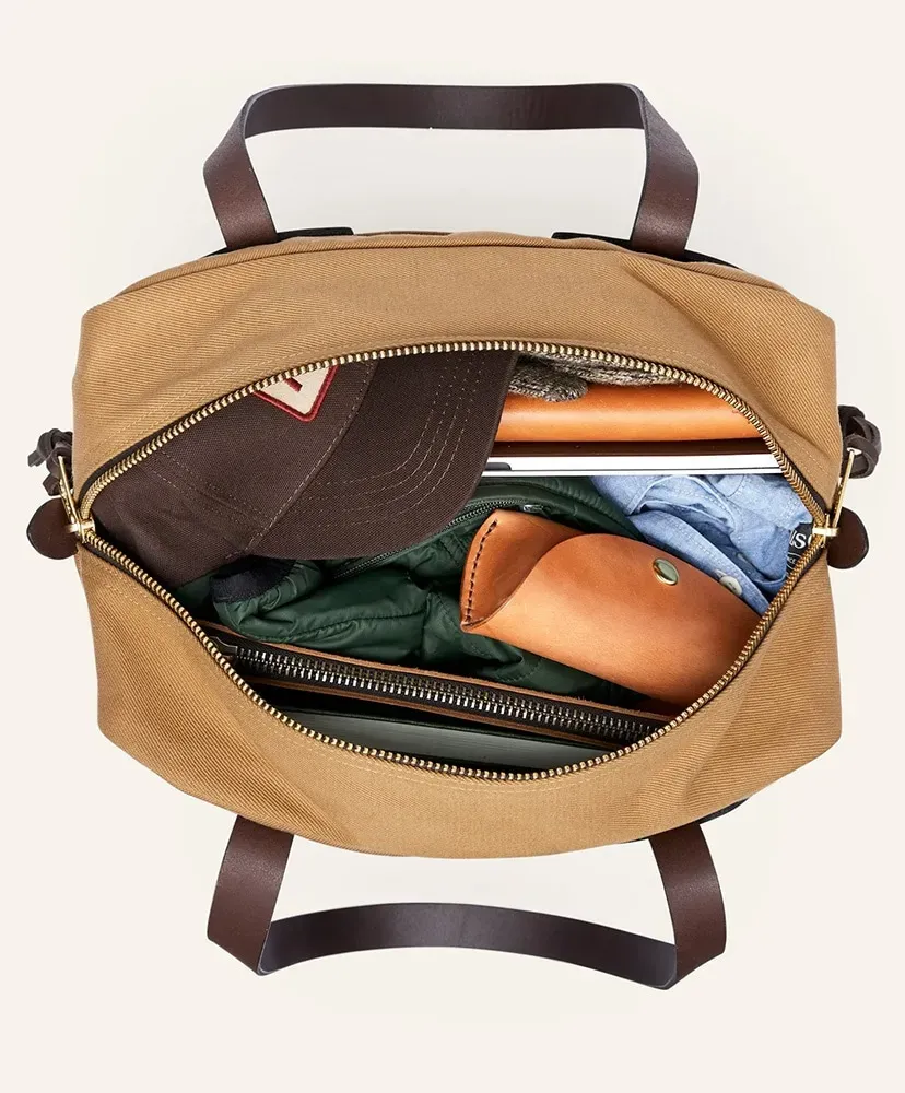 Rugged Twill Tote Bag With Zipper