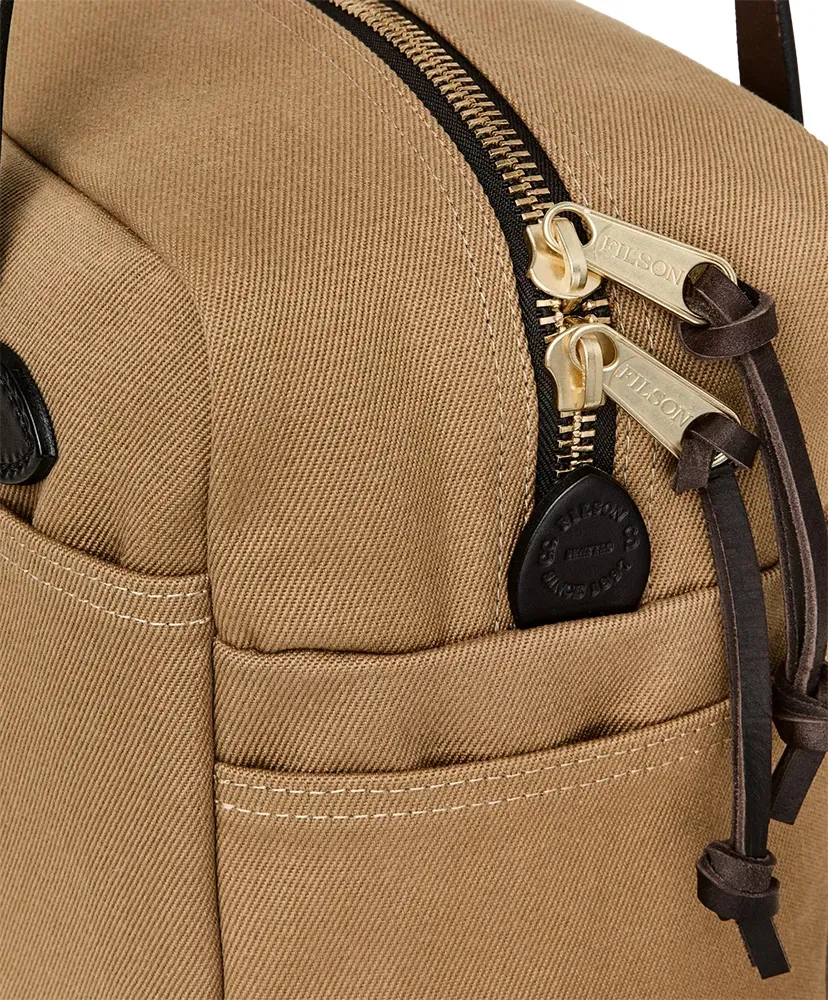 Rugged Twill Tote Bag With Zipper