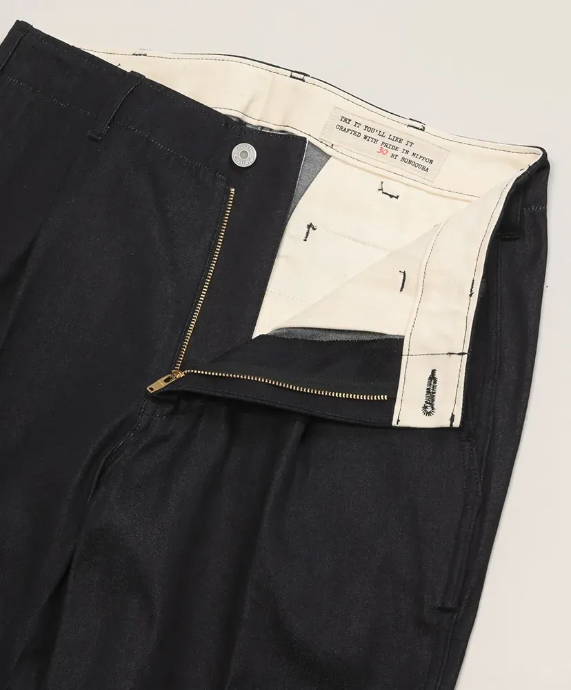 One Tuck Trousers West Point Denim