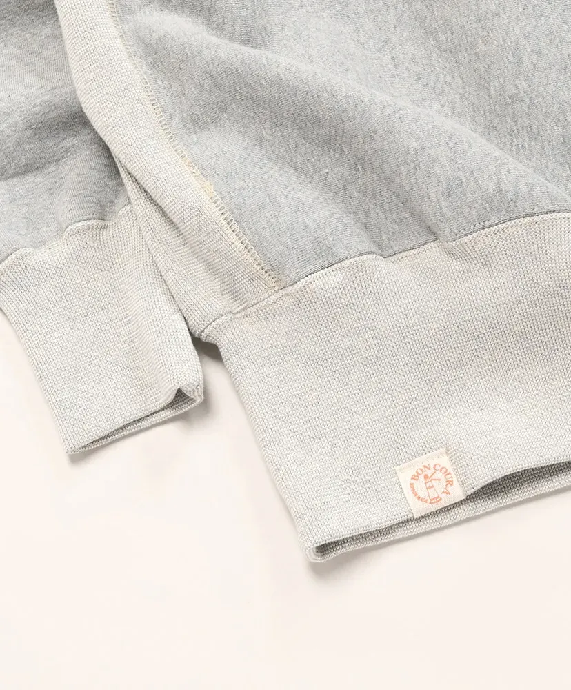 Loop Wheeled V Sweater Reverse Weave