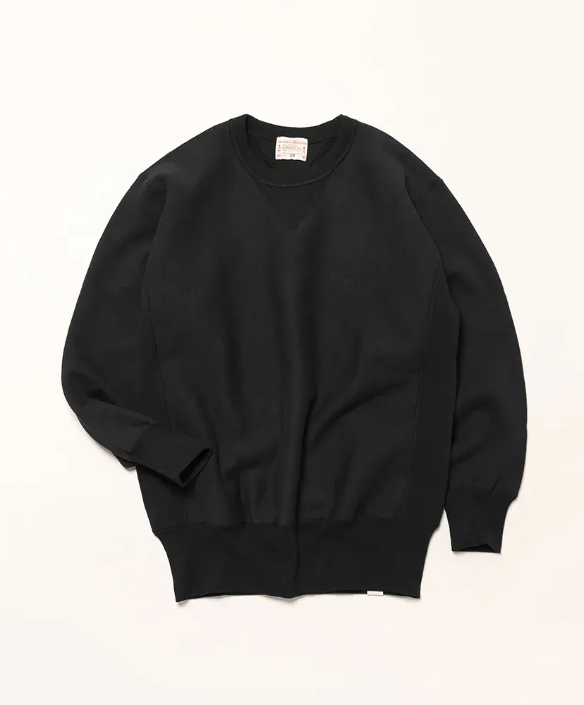 Loop Wheeled V Sweater Reverse Weave