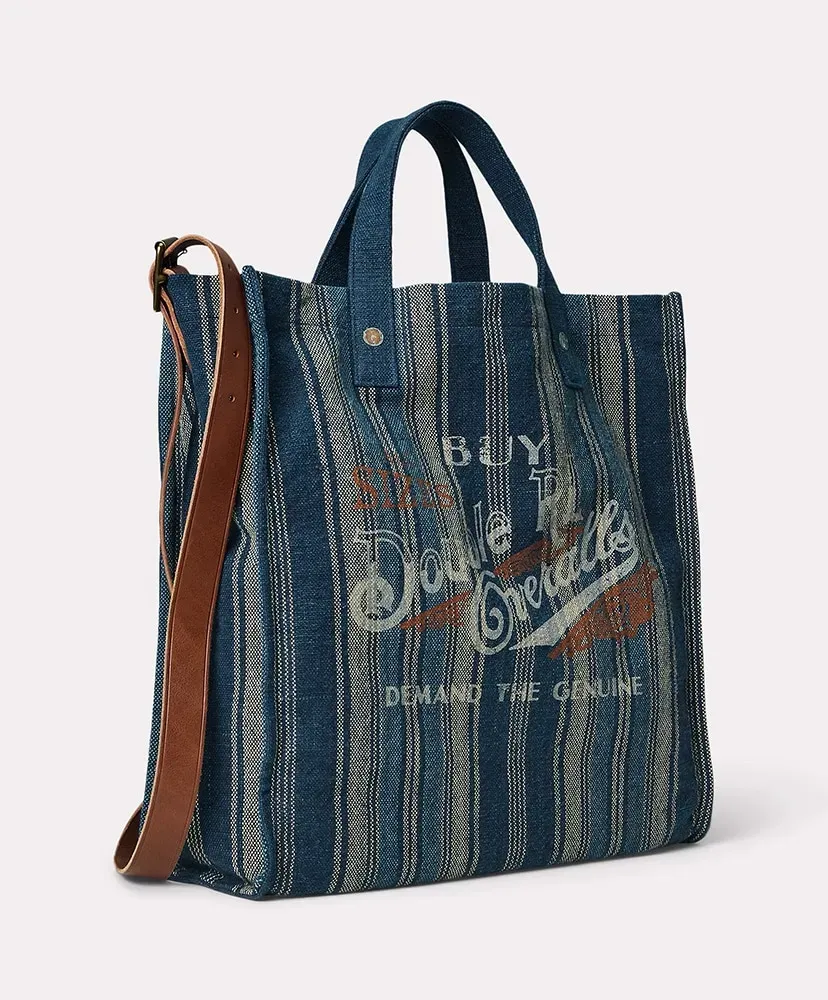Handwoven Indigo Carpenter Tote