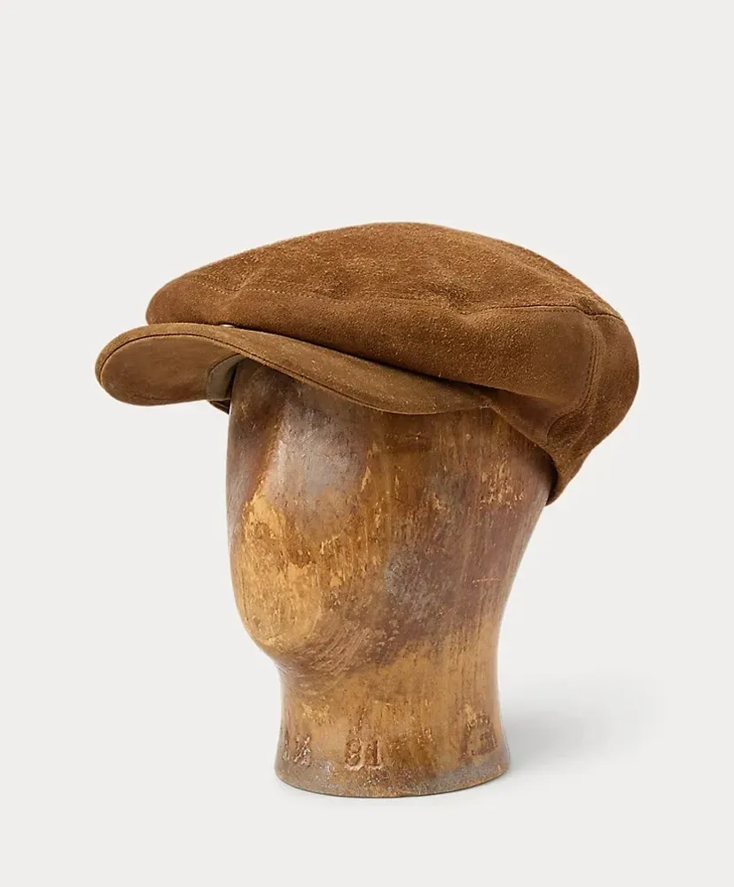 Roughout Suede Driver's Cap