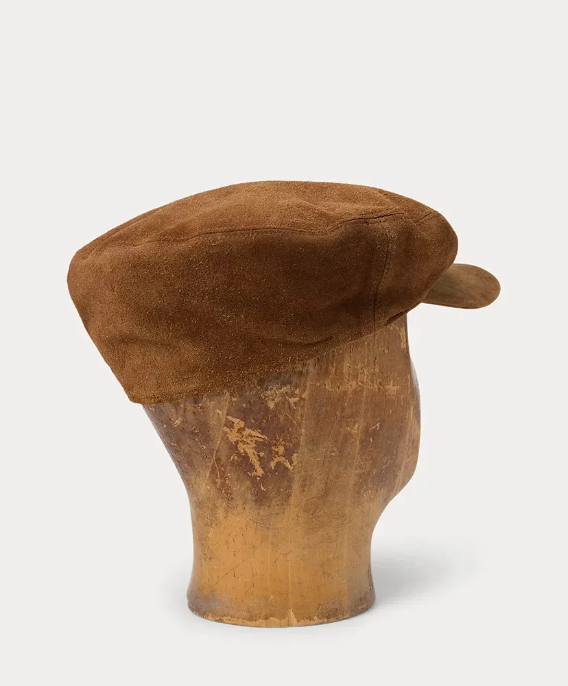Roughout Suede Driver's Cap
