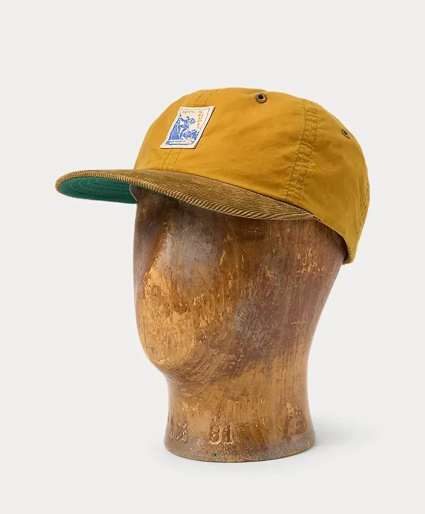 Corduroy-Bill Oilcloth Ball Cap