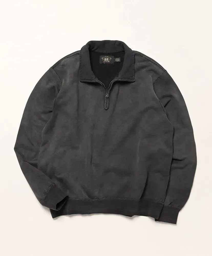 French Terry Quarter-Zip Pullover