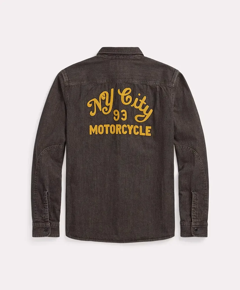 Embroidered Denim Workshirt