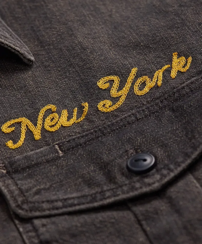 Embroidered Denim Workshirt