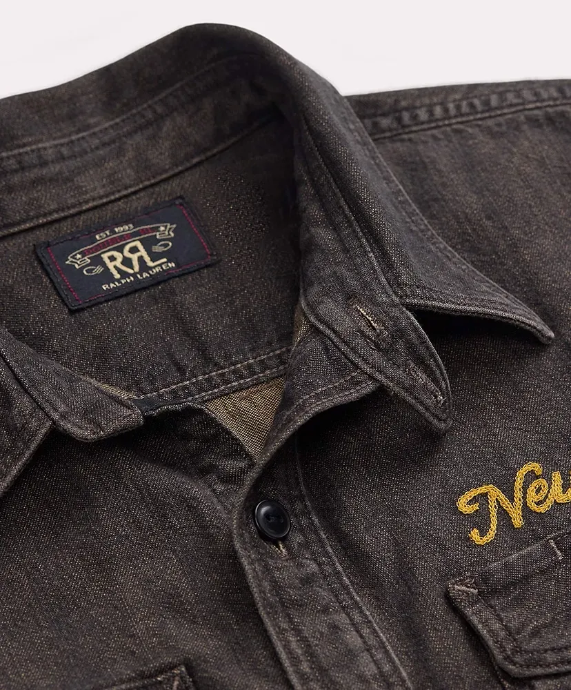 Embroidered Denim Workshirt