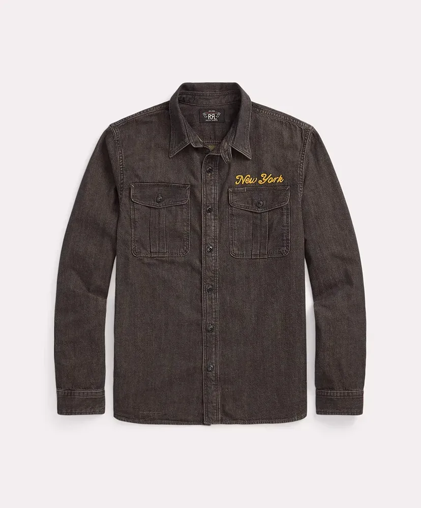 Embroidered Denim Workshirt