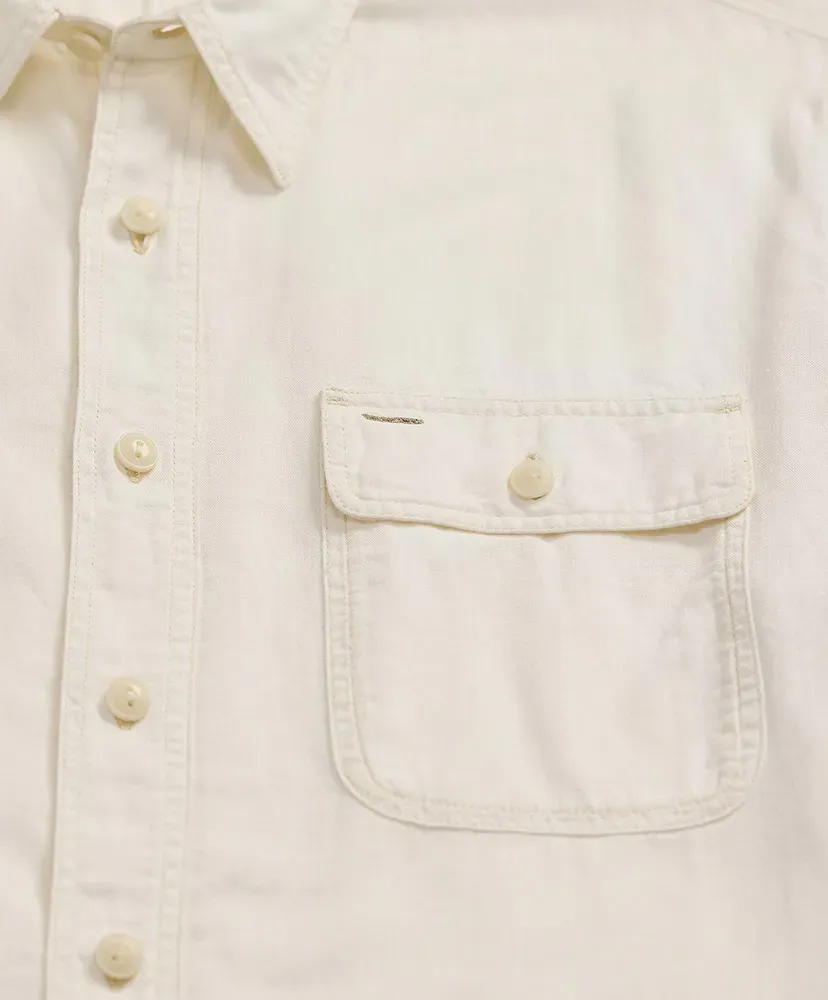 Selvedge-Detailed Woven Workshirt