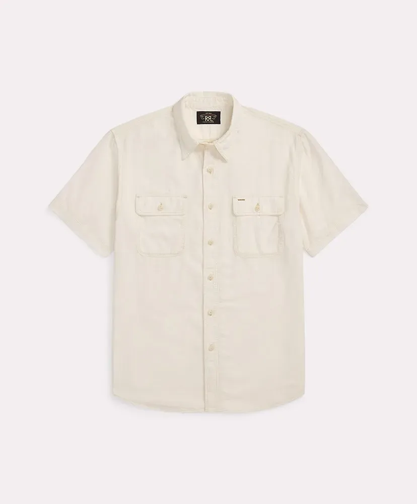 Selvedge-Detailed Woven Workshirt