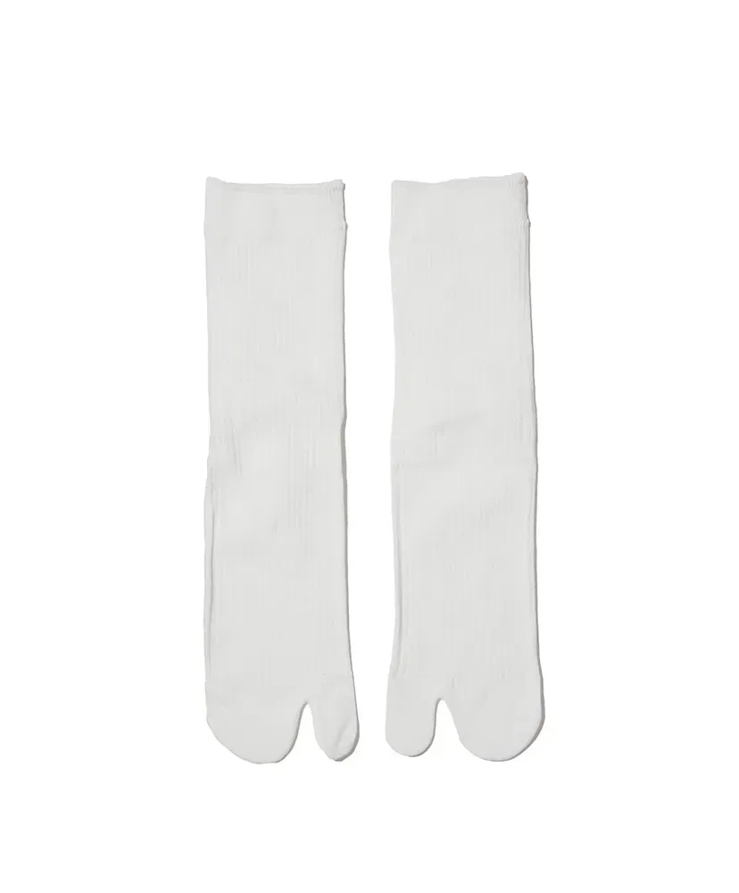 Basic Ribbed Cotton Short Tabi Socks 14